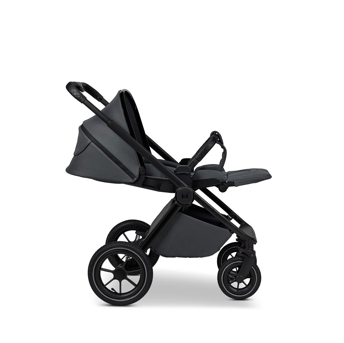 Moon GIO+ Kinderwagen-Set anthra / chrome Moon PIÙ Kinderwagen SET anthra / matt