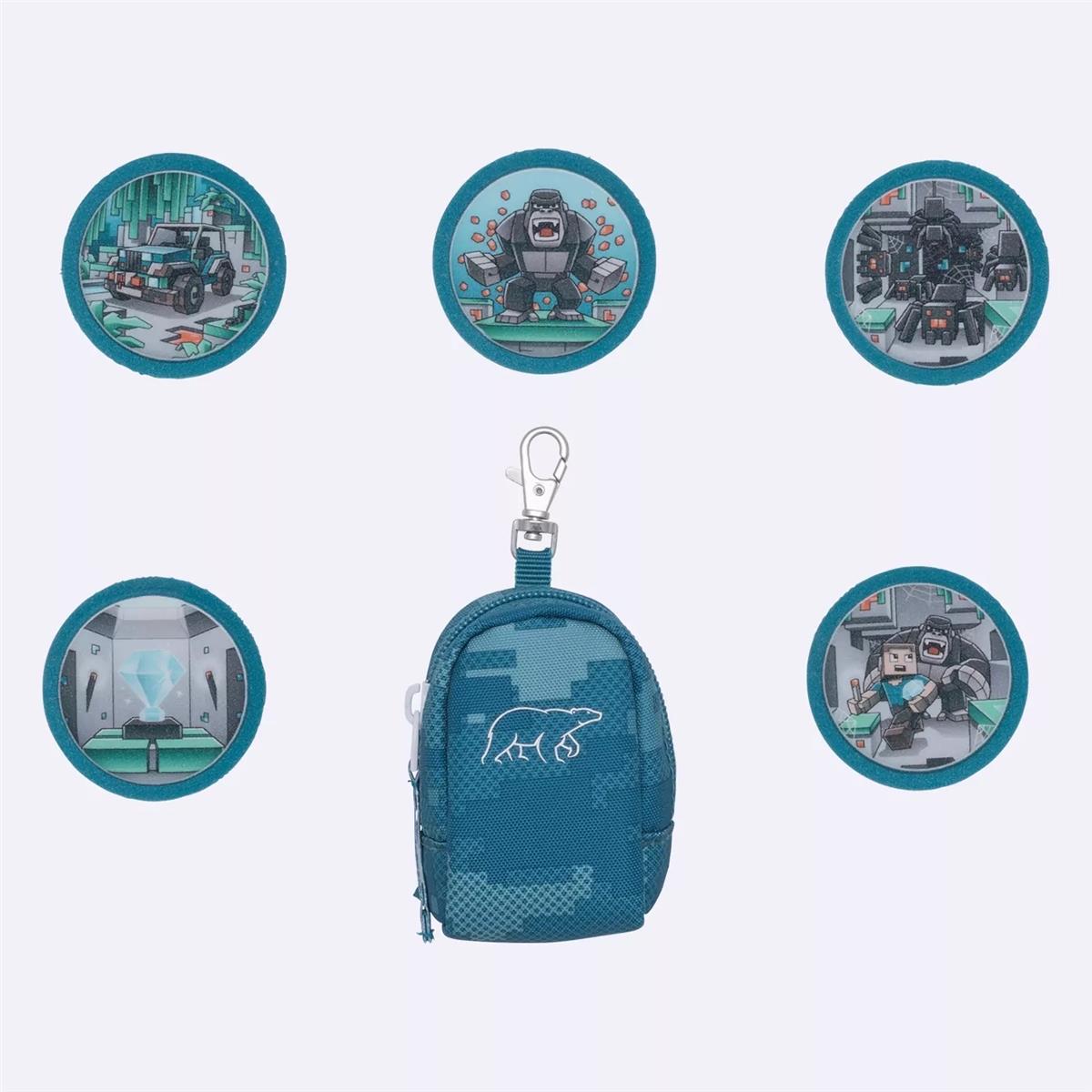 Beckmann Mini Rucksack mit Buttons (Klettis) Set Jungle Game