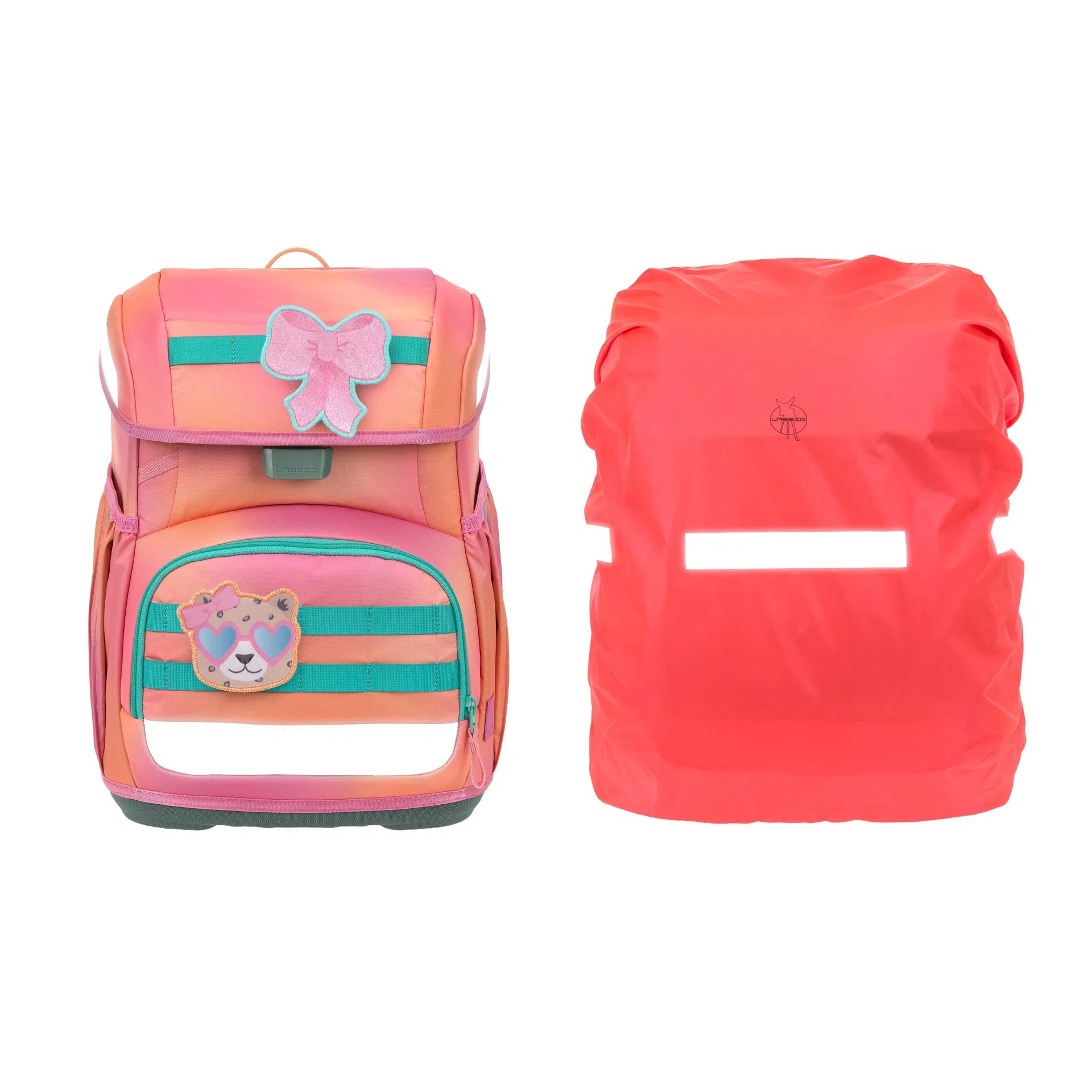 Lässig Schulranzen-Set Unique Light 2026 Sunset Pink