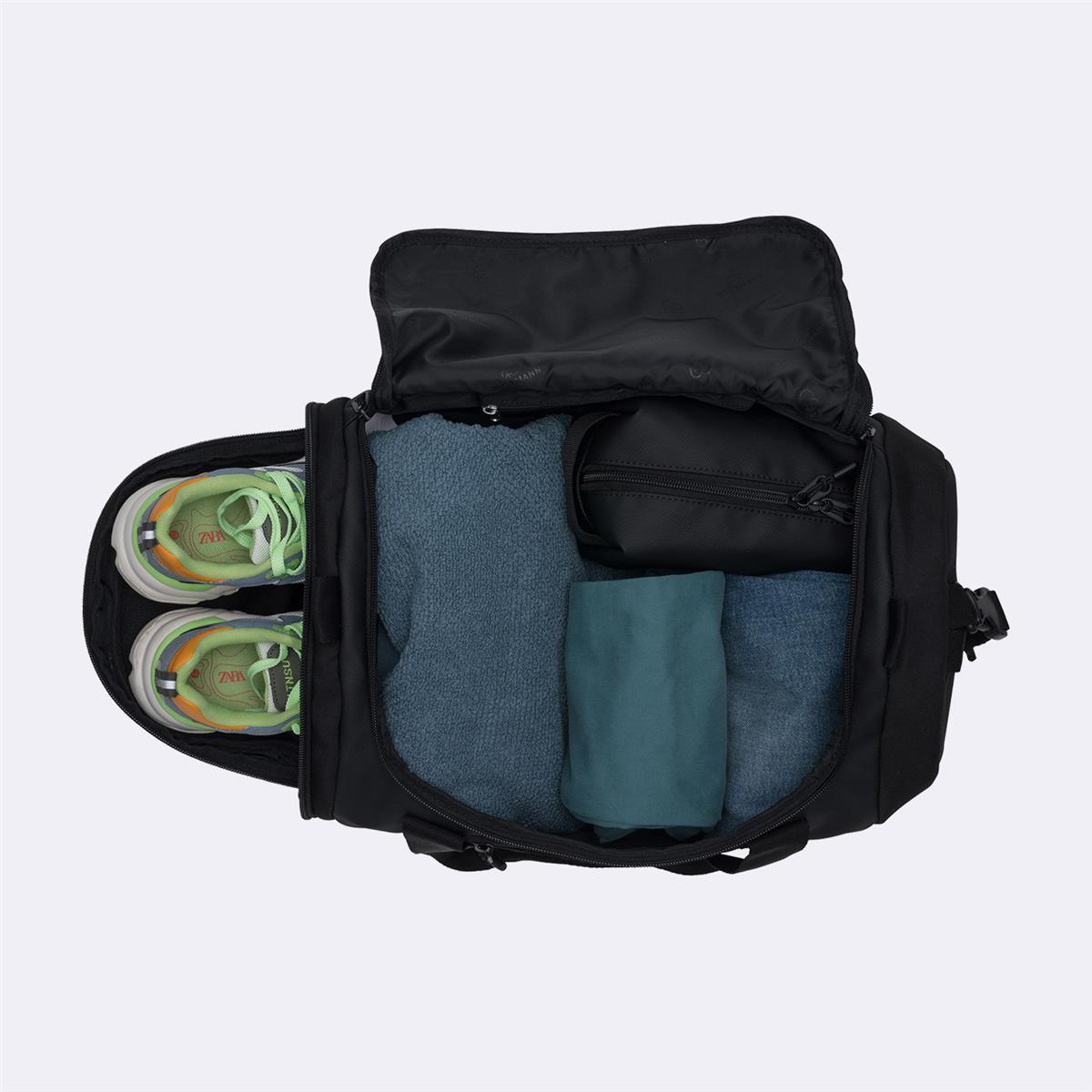 Beckmann_Duffelbag Sport, Black Coated_7049982352106_3.jpg Beckmann Sporttasche Duffelbag Sport Blue Brush
