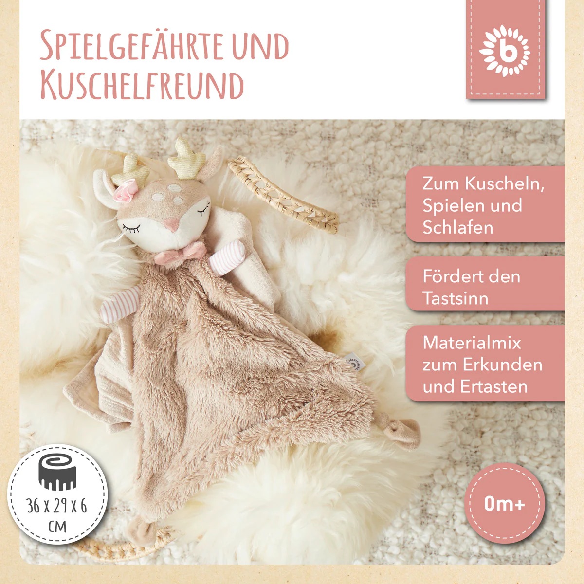bieco Spielwaren Schmusetuch bieco Spielwaren Schmusetuch Reh Ella