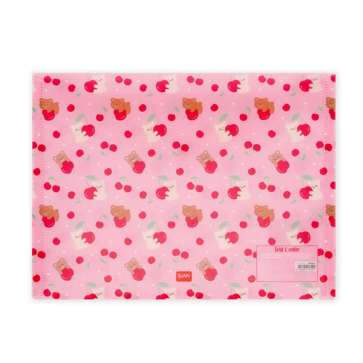 Legami Dokumentenmappe - Fold & Order Teddy Bear Cherry Pink