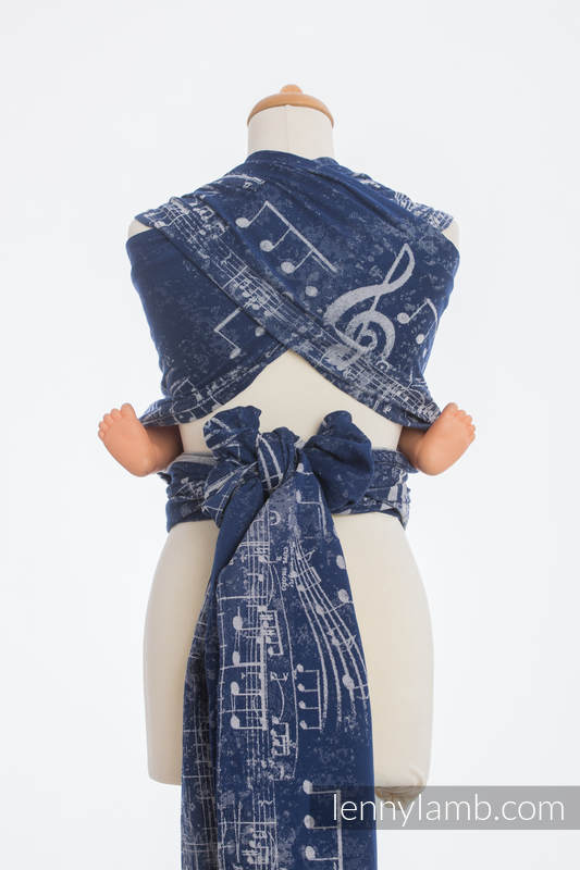 Lenny Lamb Wrap-Tai Toddlersize Symphony dunkelblau & grau