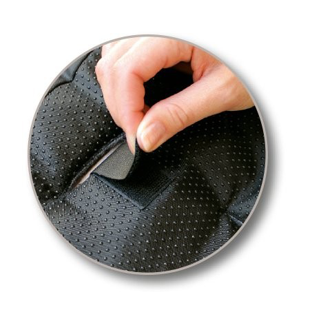 Heitmann Felle - Komfort 2-in-1-Fußsack mit herausnehmbarer Lammfell-Einlage - Serie “Eisbärchen” - blau meliert Heitmann Felle - Komfort 2-in-1-Fußsack mit herausnehmbarer Lammfell-Einlage - Serie “Eisbärchen” - blau meliert