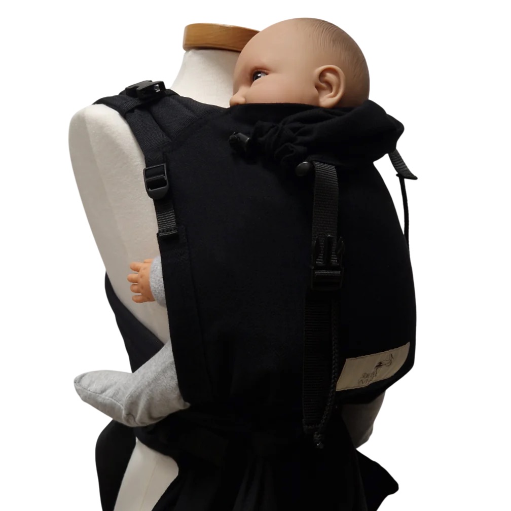 Storchenwiege BabyCarrier Leo Schwarz