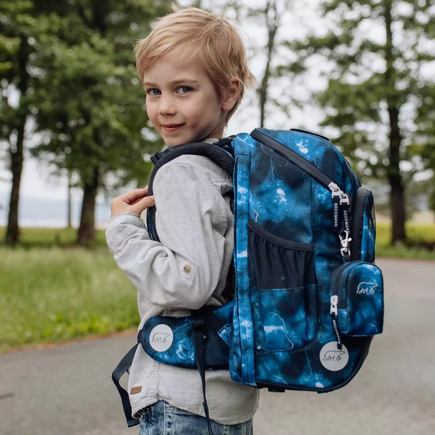 Beckmann Schulrucksack-Set Active Air FLX 6-teilig Tech Rex Beckmann Schulrucksack-Set Active Air FLX 6-teilig Tech Rex