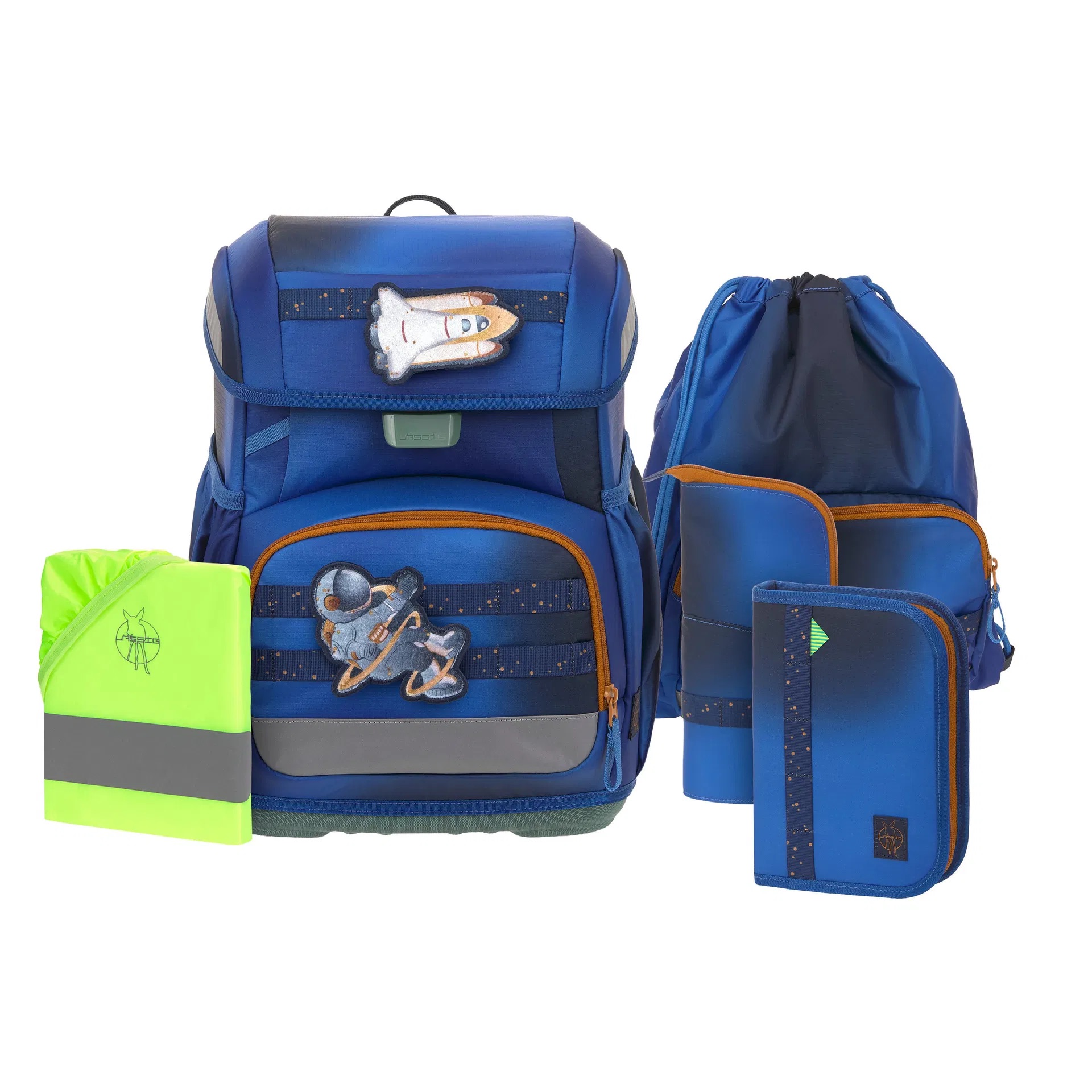 Lässig Schulranzen-Set Unique Light 2026 Space Blau