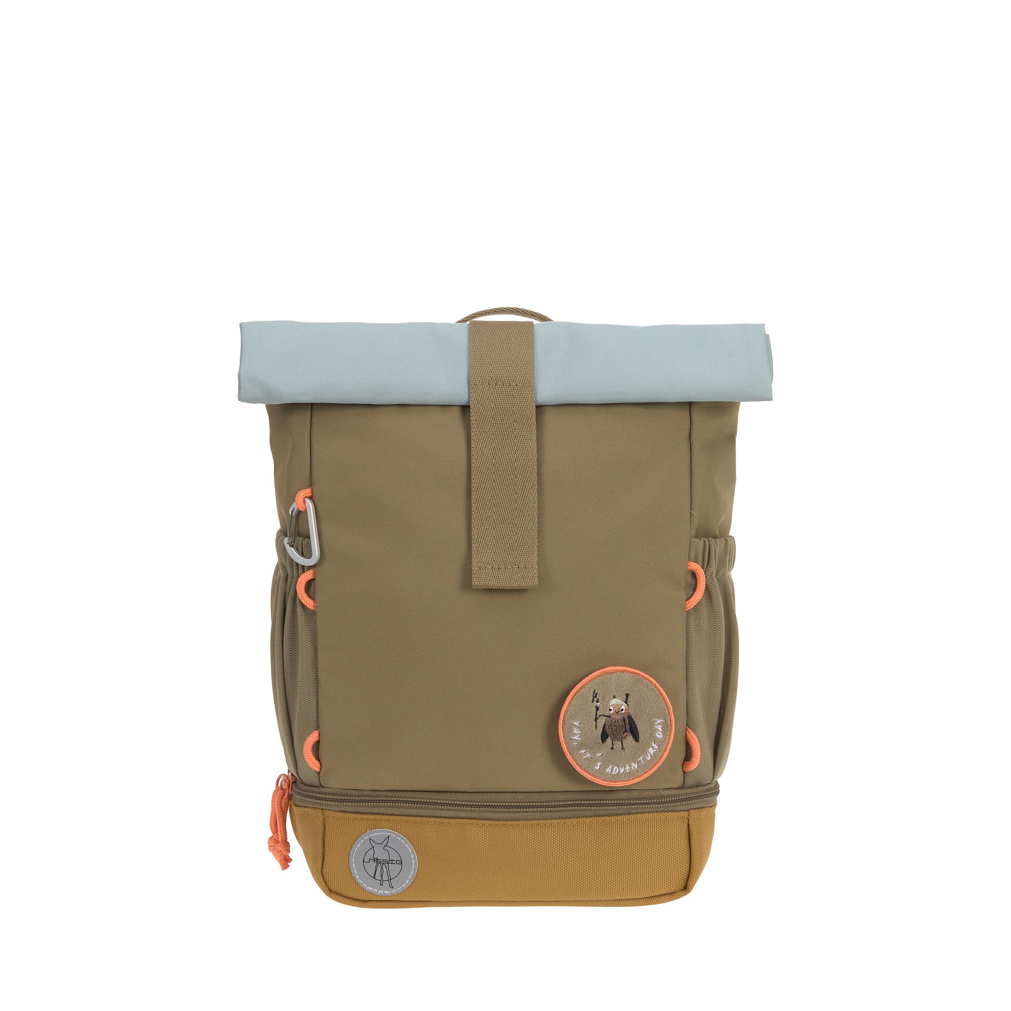 Lässig Kindergartenrucksack Rolltop Nature- Oliv