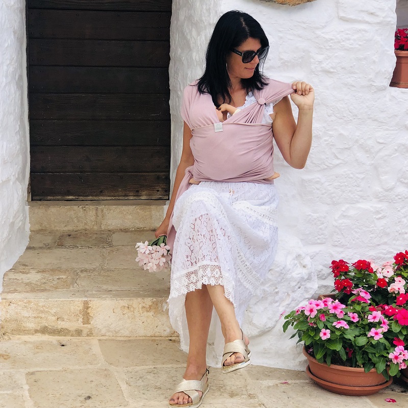 Cocoo me Baby-Nackenrolle & Knopfrolle Azuro Hellblau