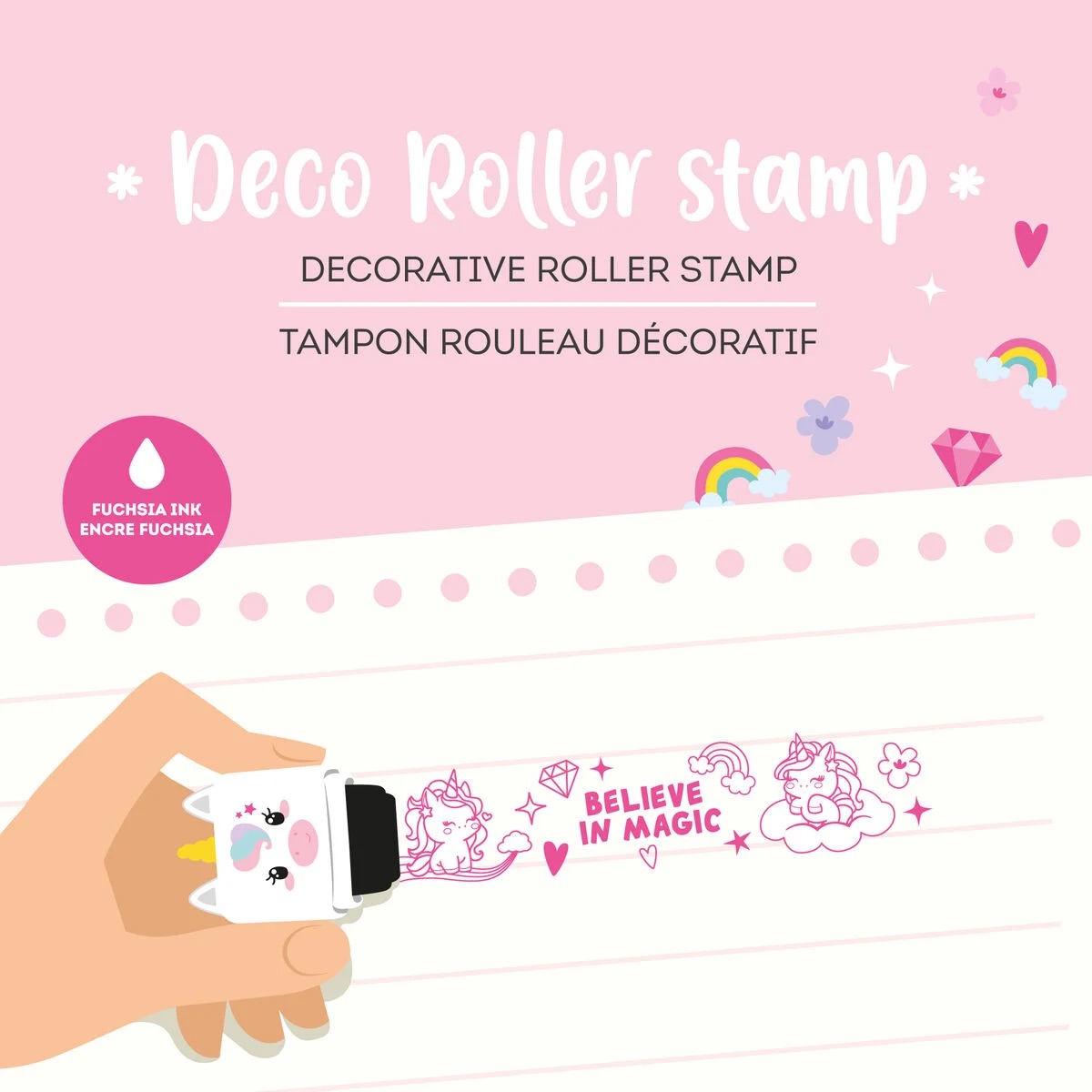 Legami Deko-Rollstempel Unicorn