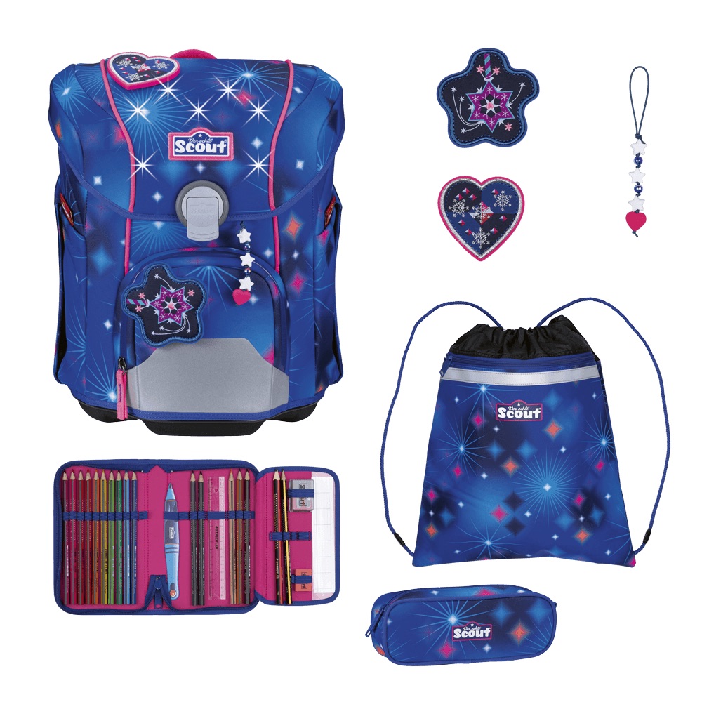 Scout Micro Schulranzen-Set 4-tlg. LED Sparkling Dream