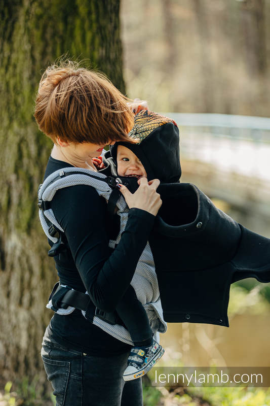 LennyLamb Trageschal für zwei Schwarz & Wild Soul Daedalus (gestrickter Sweatshirtstoff)