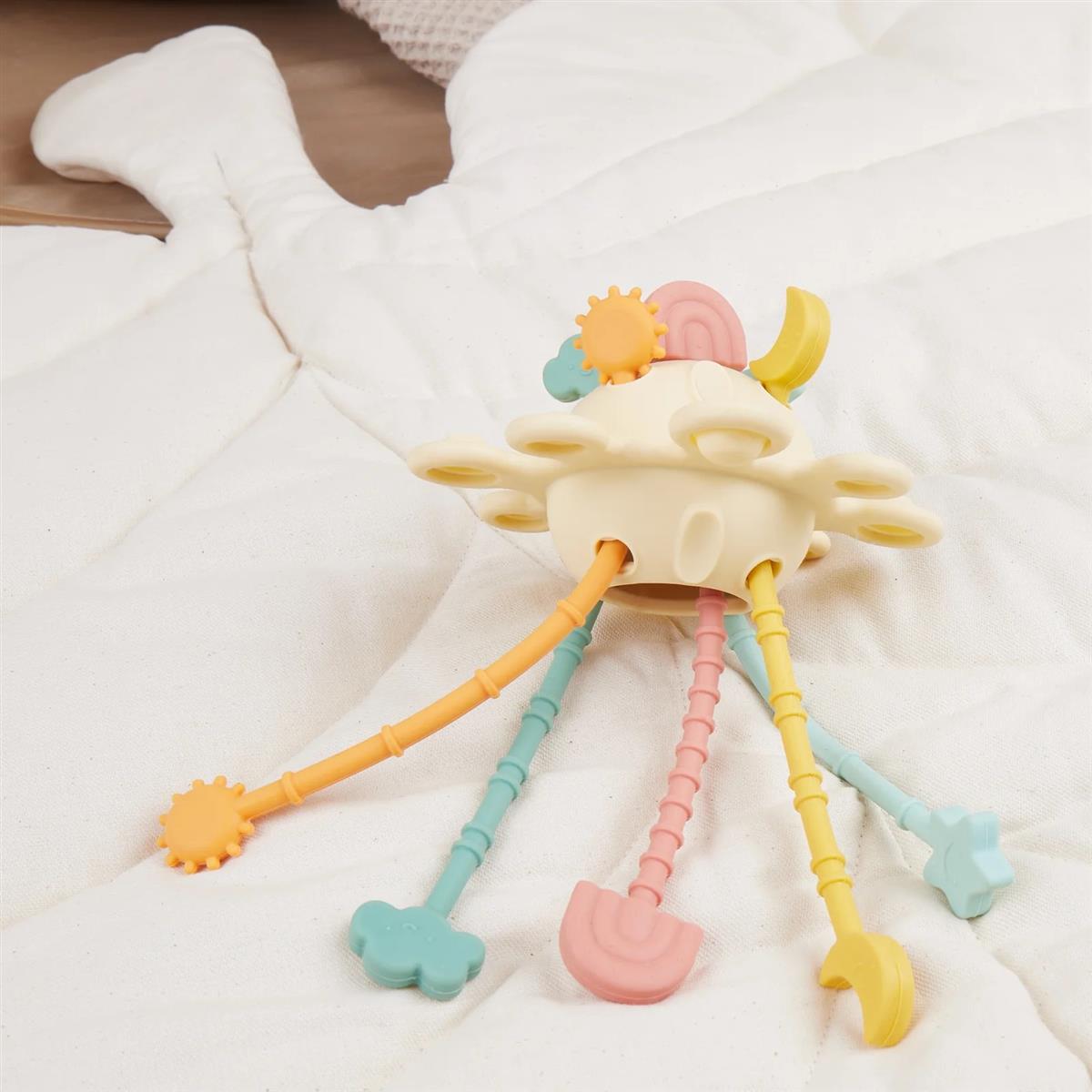 bieco Spielwaren Silikon Montessori Aktivitätsspielzeug banana