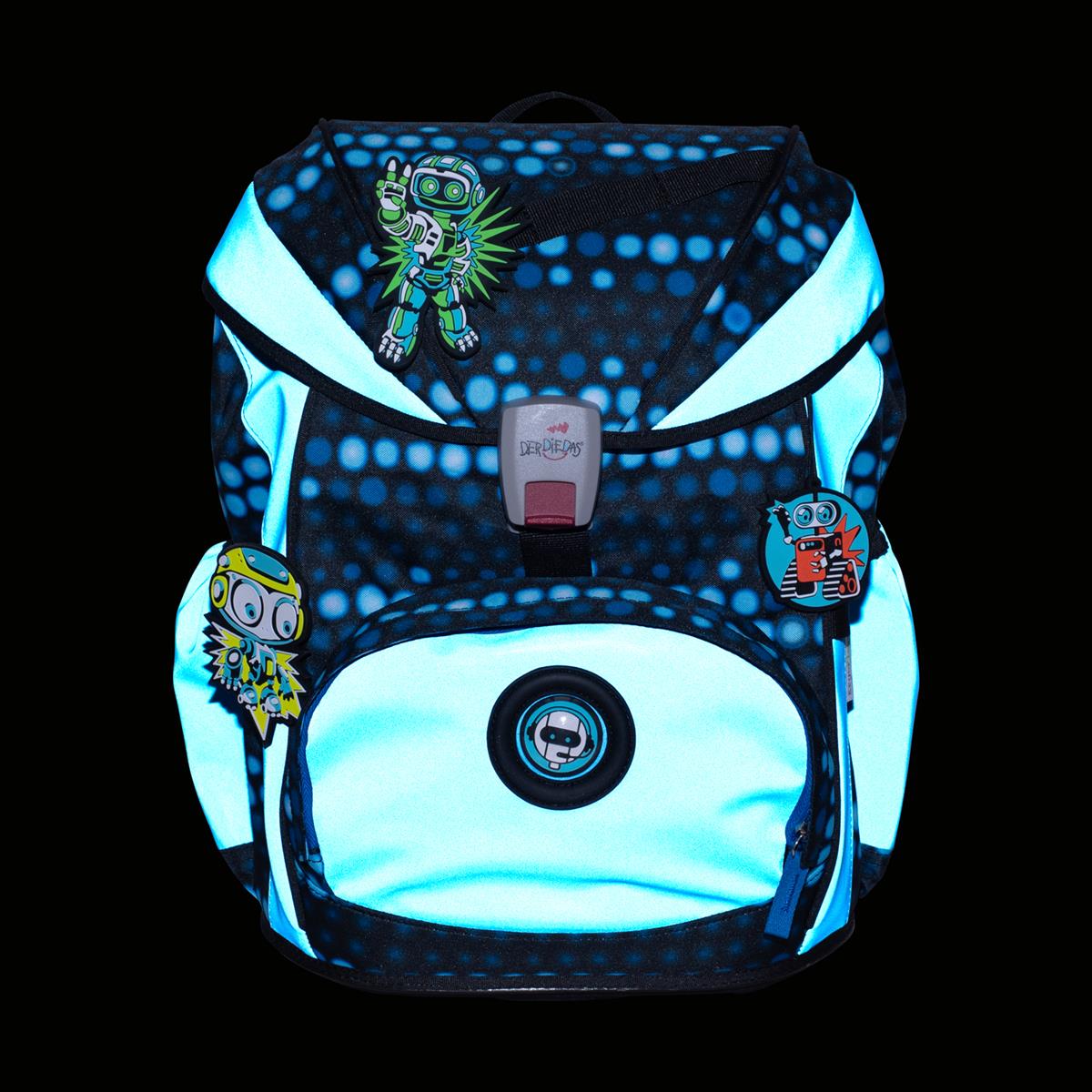 Der Die Das Schulranzen-Set Ergoflex 2025 5 tlg. Superflash Blue Robot Der Die Das Schulranzen-Set Ergoflex 2025 5 tlg. Superflash Blue Robot