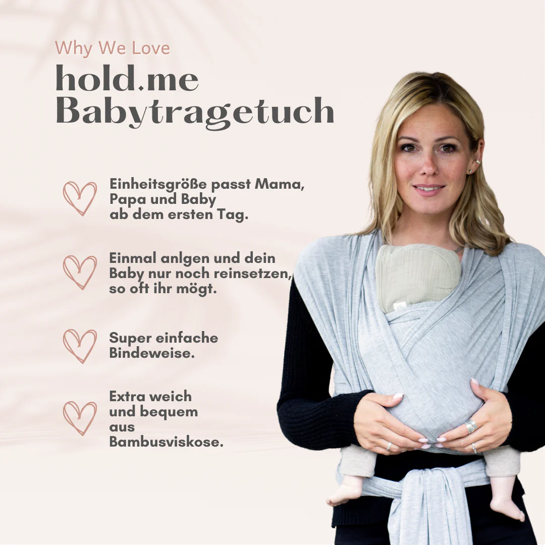 SimpleeBaby Elastisches Tragetuch Hold.Me Silver SimpleeBaby Elastisches Tragetuch Hold.Me Silver