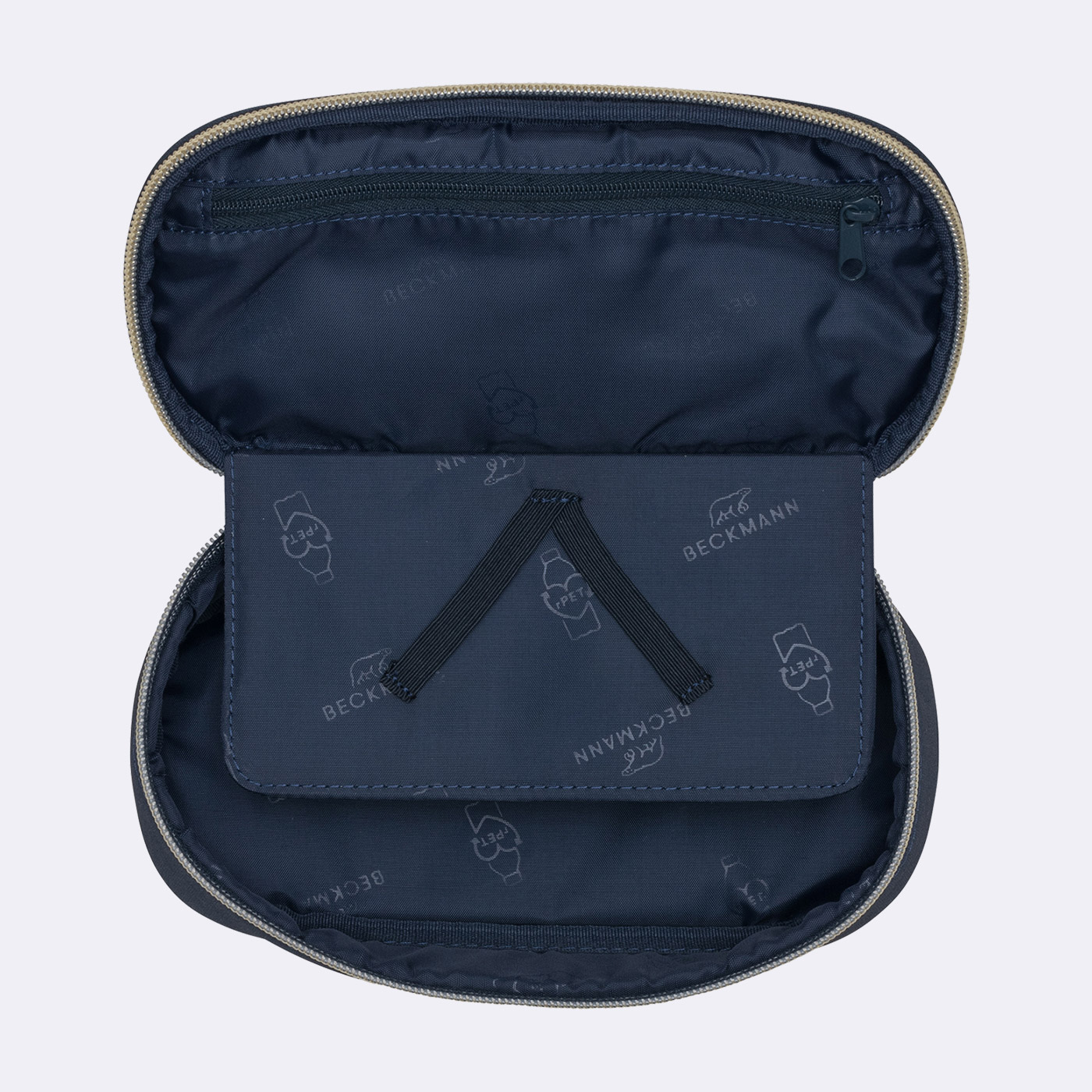 Beckmann Ovales Schlamperetui Sport Junior Blue Gold Beckmann Ovales Schlamperetui Sport Junior Blue Gold