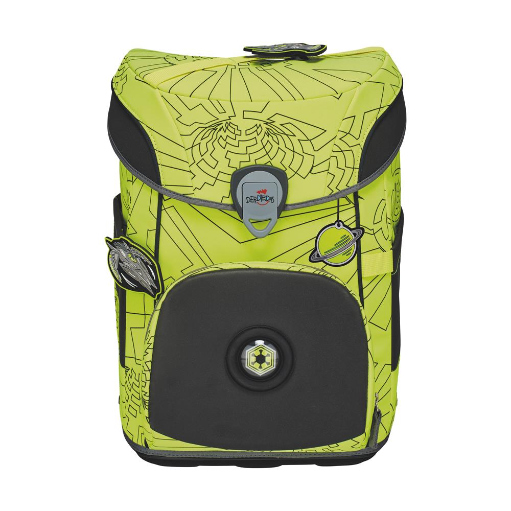 Der Die Das Schulranzen-Set Ergoflex Easy Superflash Neon Fighter