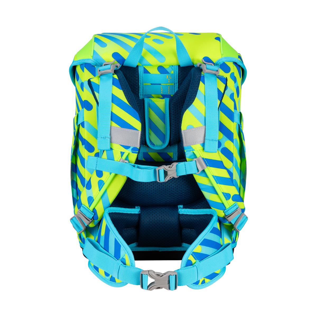 Der Die Das Schulranzen-Set Ergoflex Tiny 5 tlg. NEON Set Monster