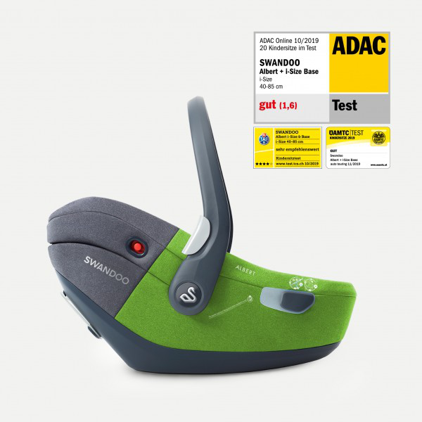 SWANDOO ALBERT i-Size Lime /Seasam Grey SWANDOO ALBERT i-Size Lime /Seasam Grey