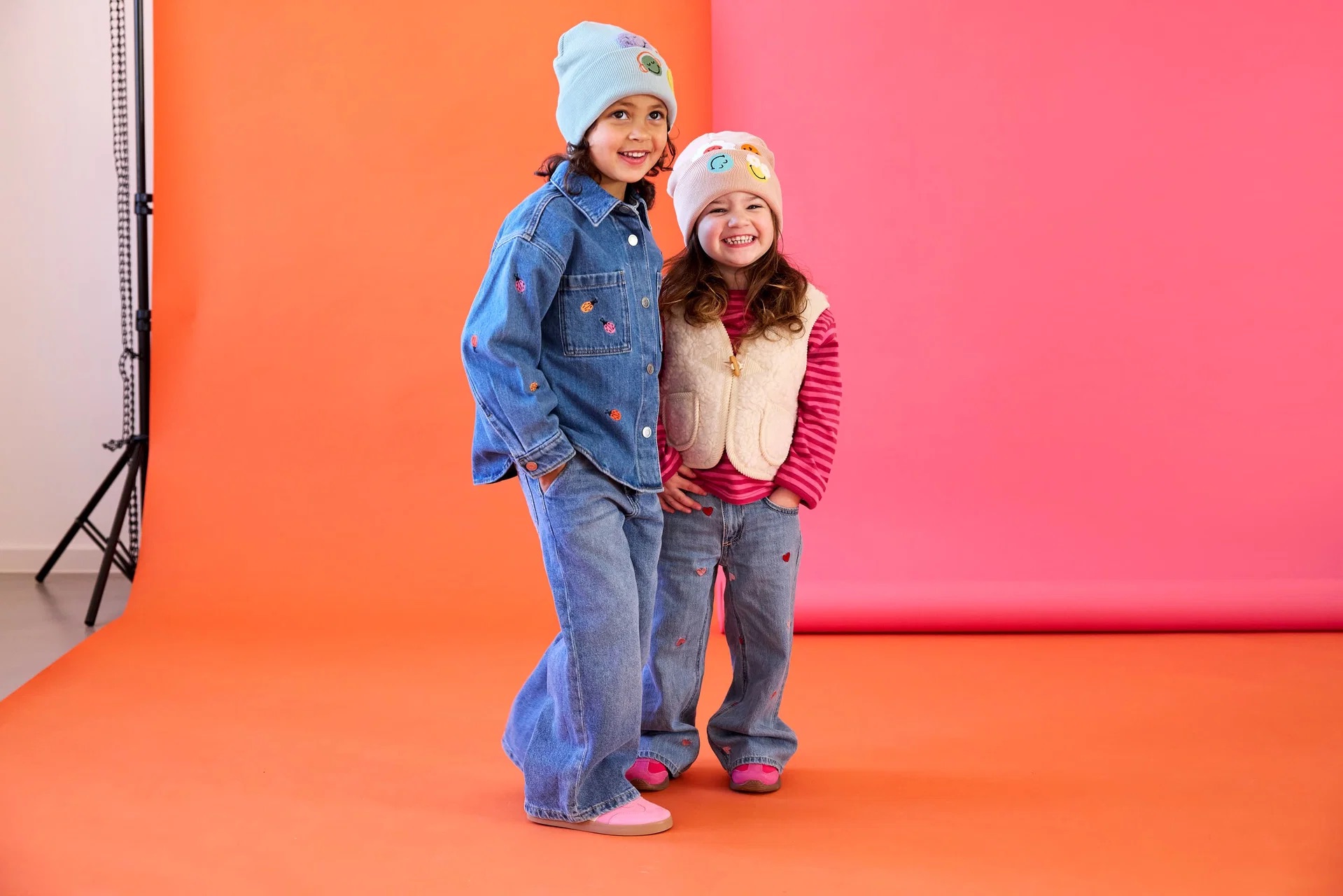 Lässig Mütze V-MASTER Beanie GOTS SmileyWorld® blue 52-56