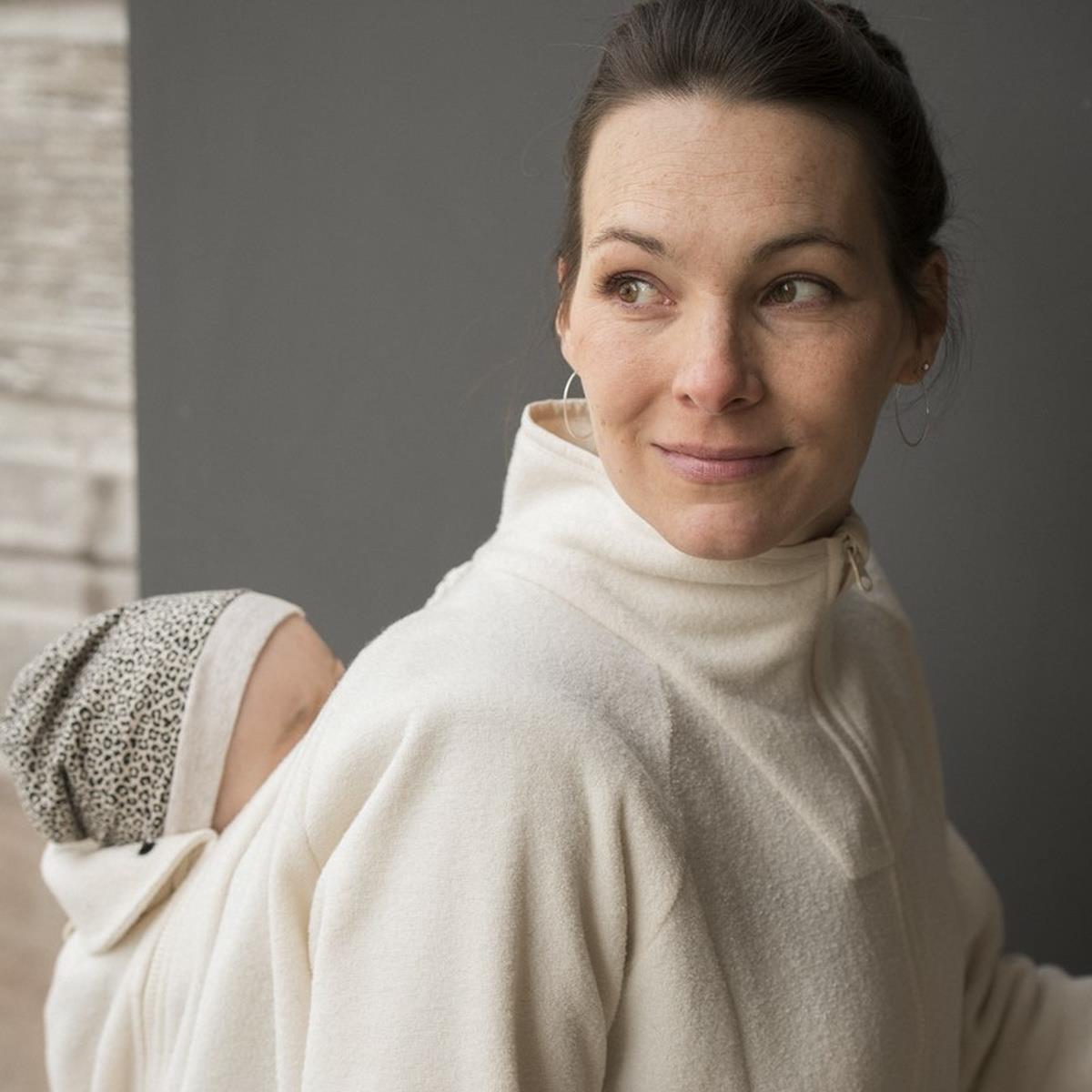 mamalila Fleece-Tragejacke Basel creme L