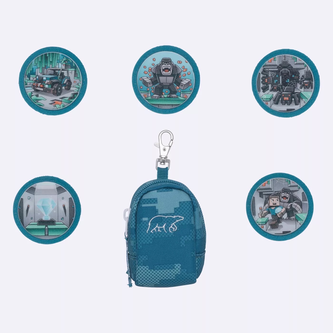Beckmann Mini Rucksack mit Buttons (Klettis) Set Jungle Game Beckmann Mini Rucksack mit Buttons (Klettis) Set Jungle Game