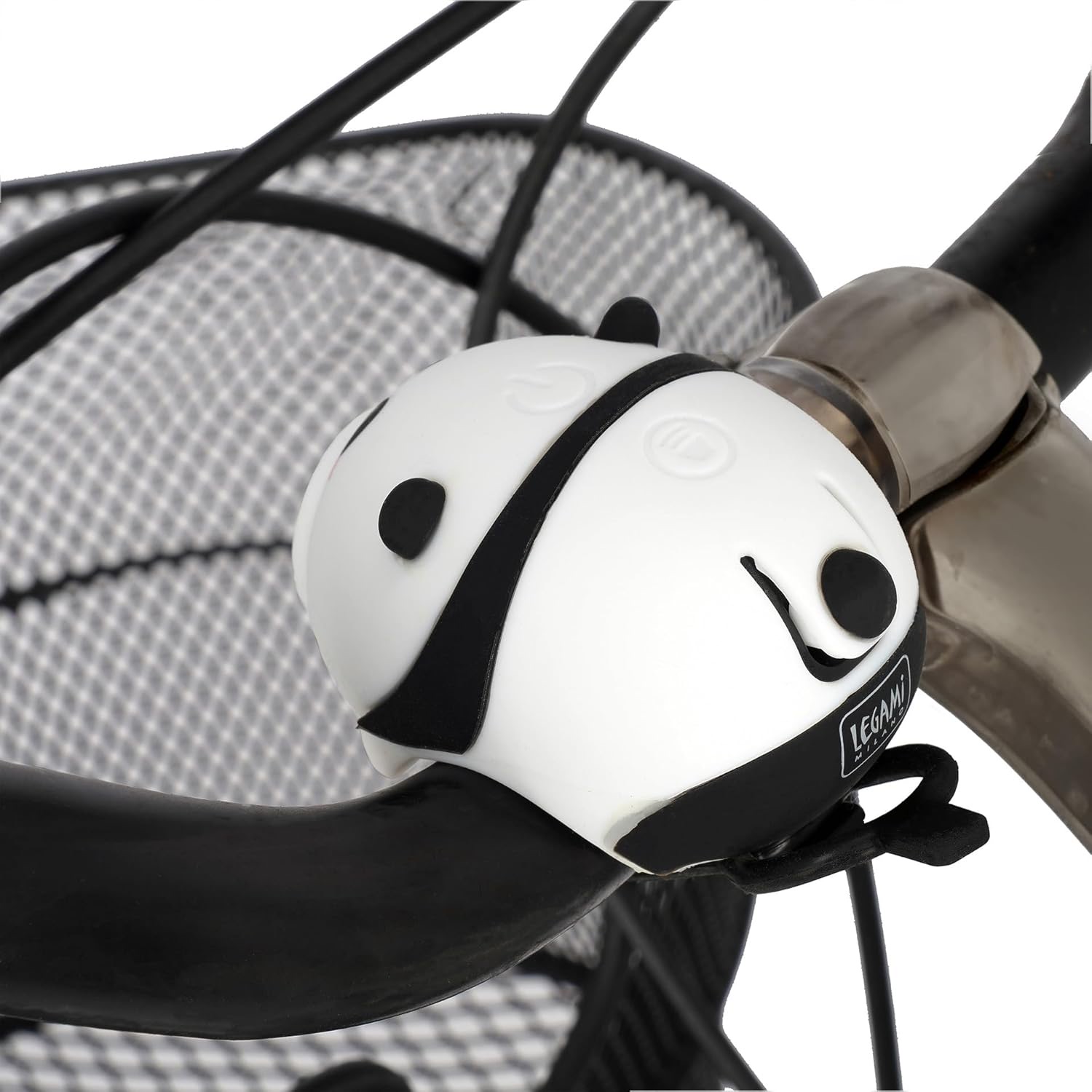 Legami Wiederaufladbare Frontleuchte mit 3 Lichtmodi und 5 Klingeltönen Panda