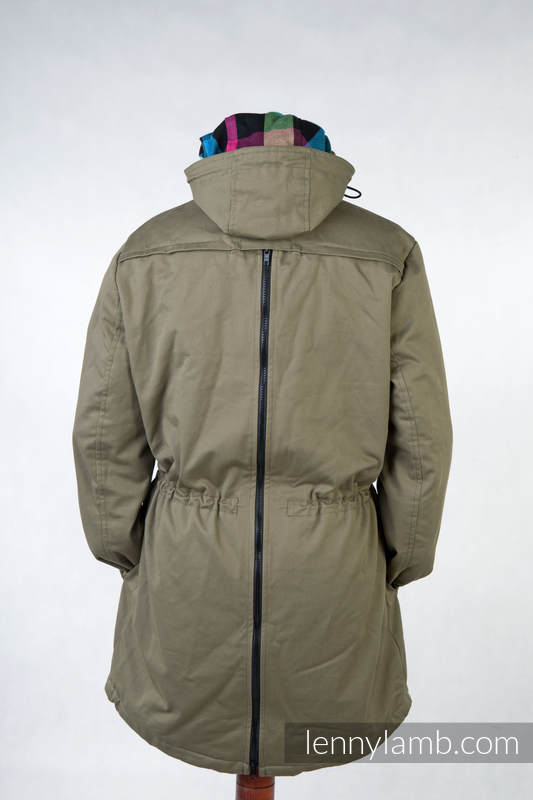 LennyLamb Khaki 6XL khaki Kapuze Little Herringbone grau LennyLamb Khaki 6XL khaki Kapuze Little Herringbone grau