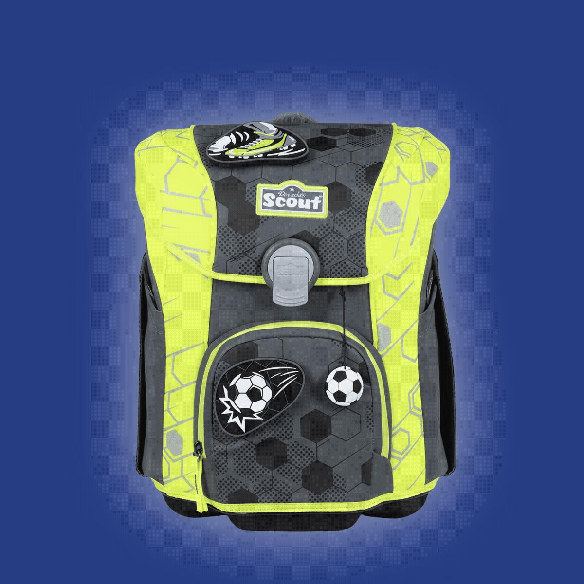 Scout Micro Schulranzen-Set 4-tlg. Superflash Extreme Soccer Star