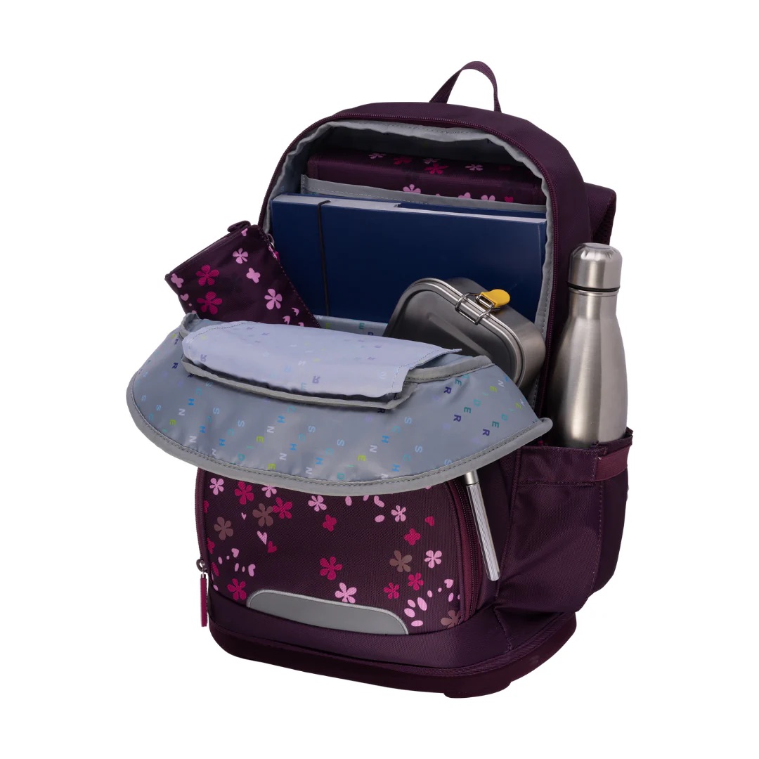 Schneiders Ergoplus Schulrucksack-Set 8-tlg. Berry Blossom Schneiders Ergoplus Schulrucksack-Set 8-tlg. Berry Blossom
