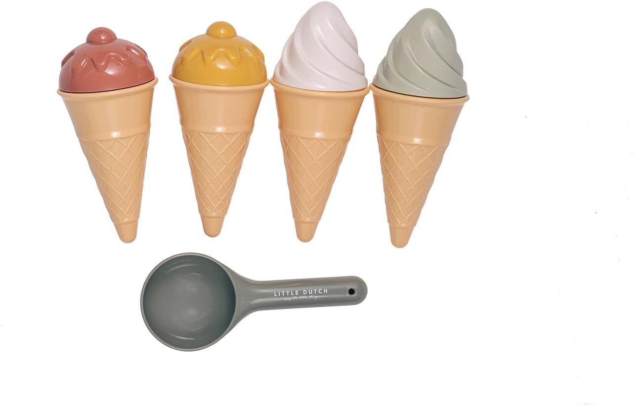 Little Dutch Eiscreme-Sandspielzeug 9-teilig Bunt