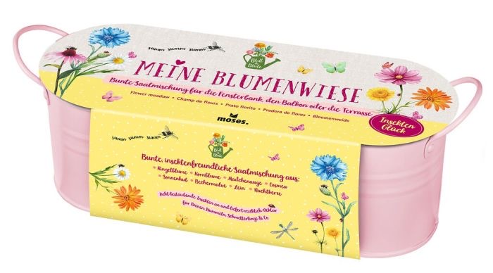 moses Blatt & Blüte Meine Blumenwiese Zinkwanne Saatgut und Anzuchtsets