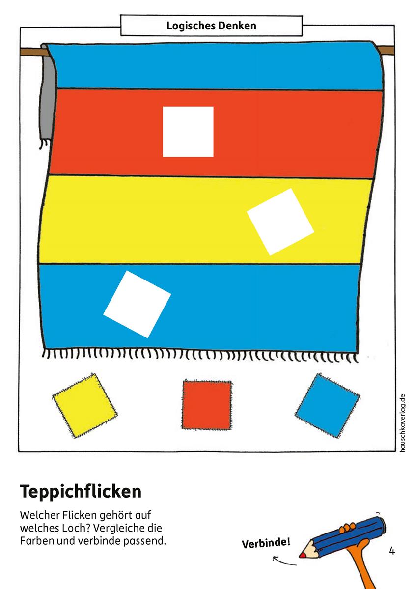 Hauschkaverlag Kindergartenblockab 3 Jahre Konzentration, Logik, Feinmotorik