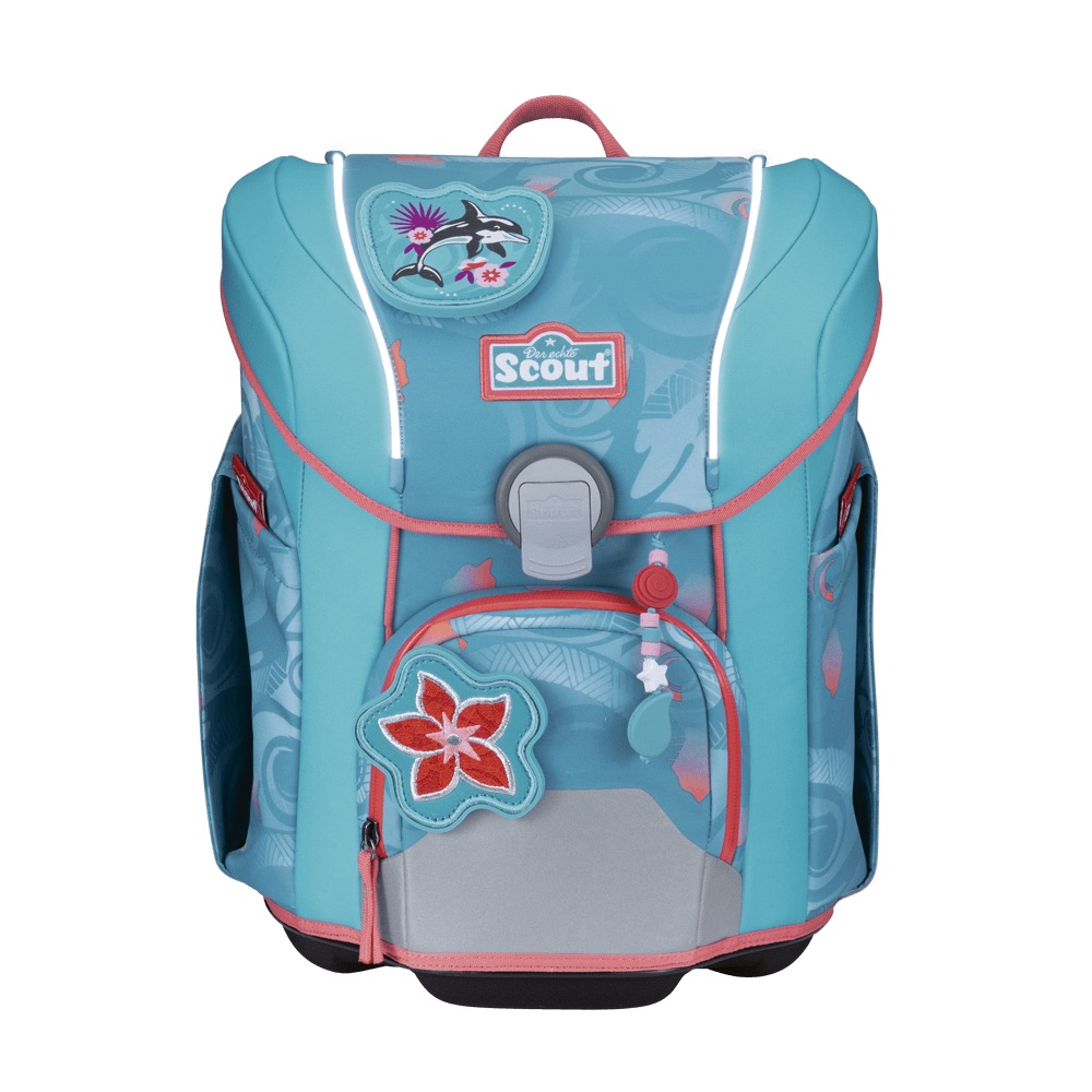 Scout Micro Schulranzen-Set 4-tlg. Safety Light Aloha