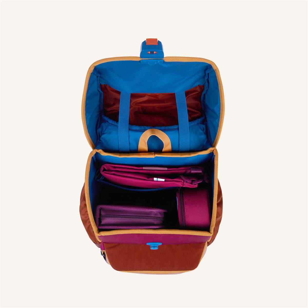 Finkid BUDDY EKO SPORT Schulranzen Set berry mix