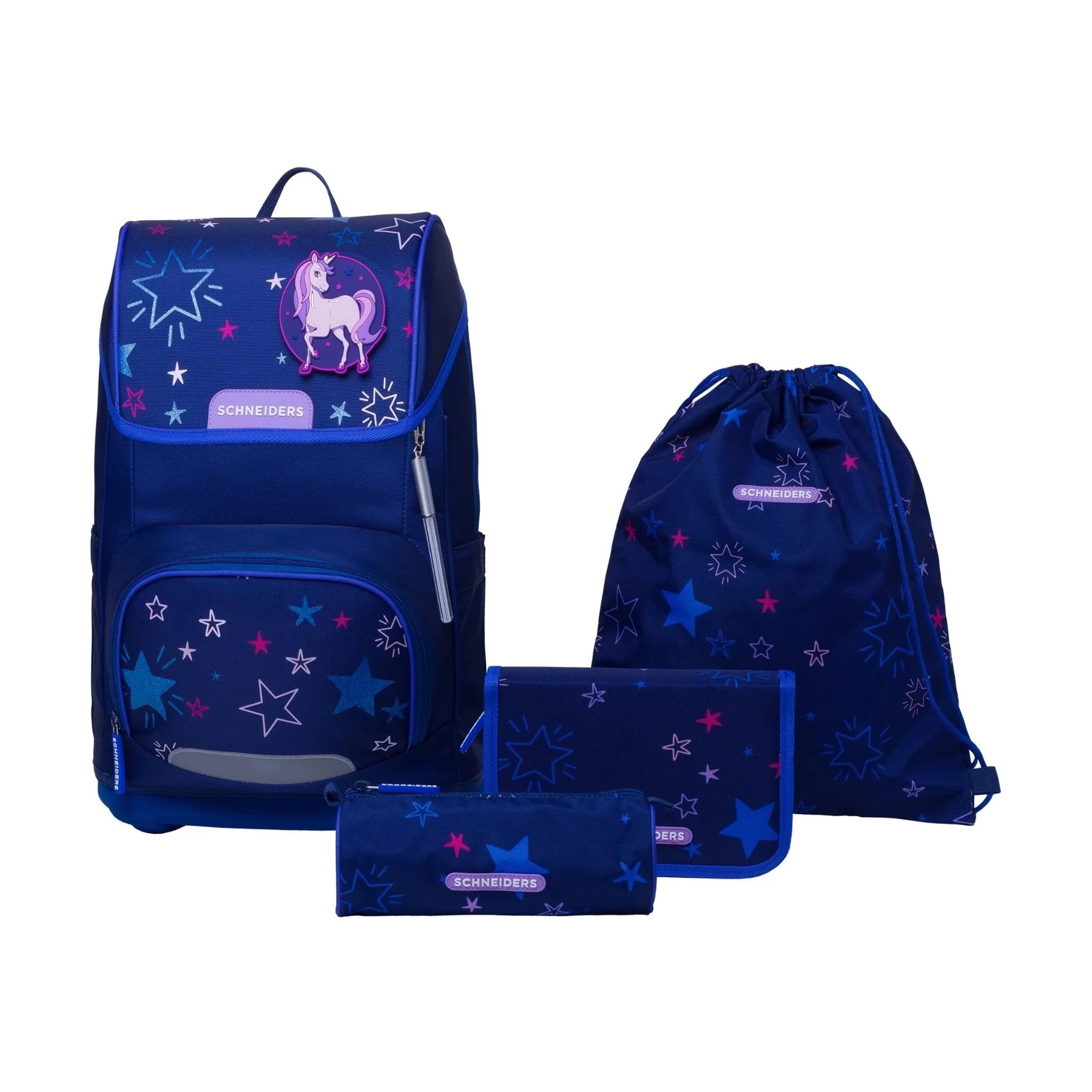 Schneiders Ergoplus Schulrucksack-Set 8-tlg. Shooting Star