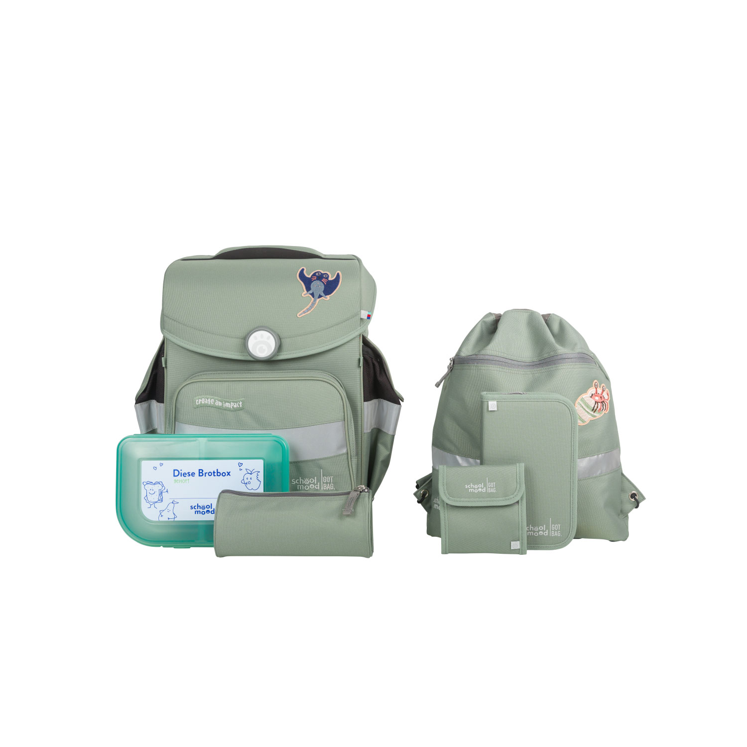 School-Mood Schulranzen-Set Timeless Air+ Ocean Collection (Got Bag) Set 2024 School-Mood Schulranzen-Set Timeless Air+ Ocean Collection (Got Bag) Set 2024