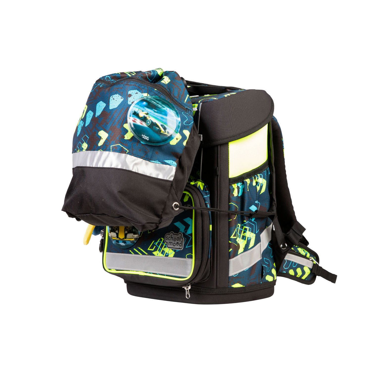 School-Mood Champion Pro Schulranzen-Set 2025/2026 Elias (Rennwagen)