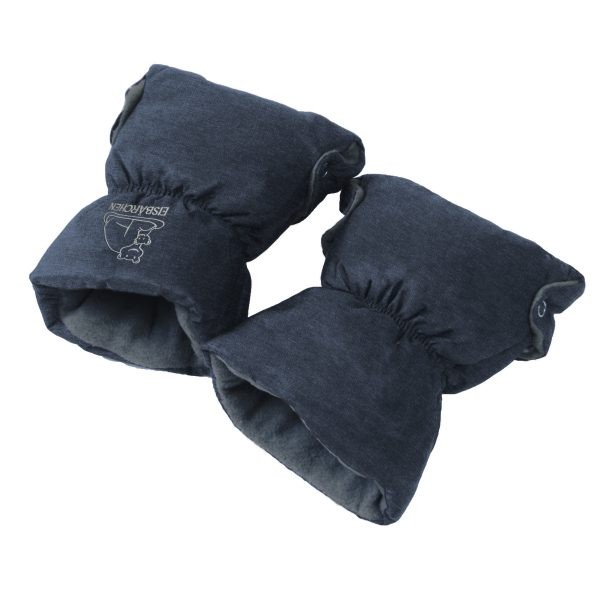 Heitmann-Felle Handwärmer blau meliert