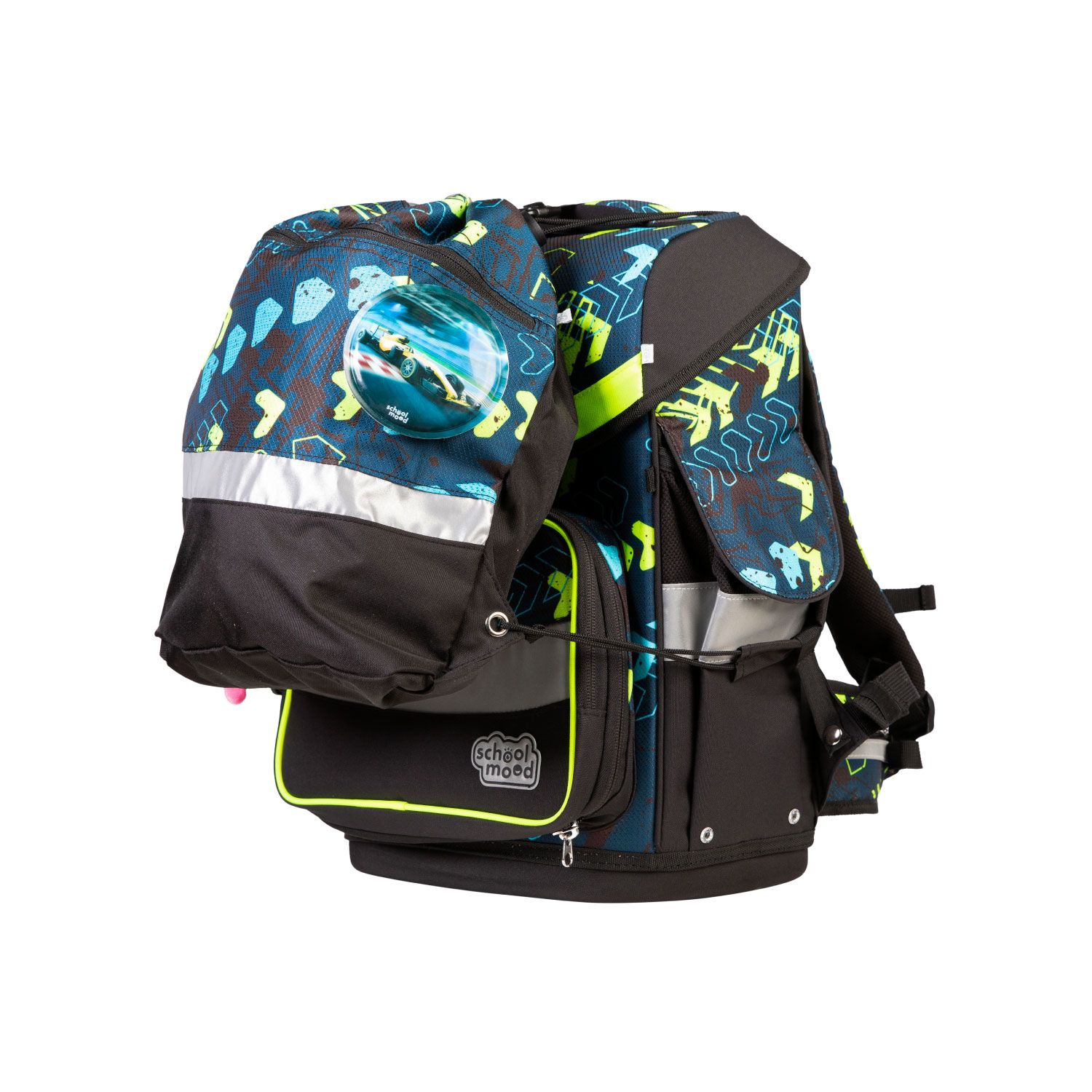 School-Mood Timeless Pro Schulranzen-Set 2025 7-tlg. Elias (Rennwagen) School-Mood Timeless Pro Schulranzen-Set 2025 7-tlg. Elias (Rennwagen)