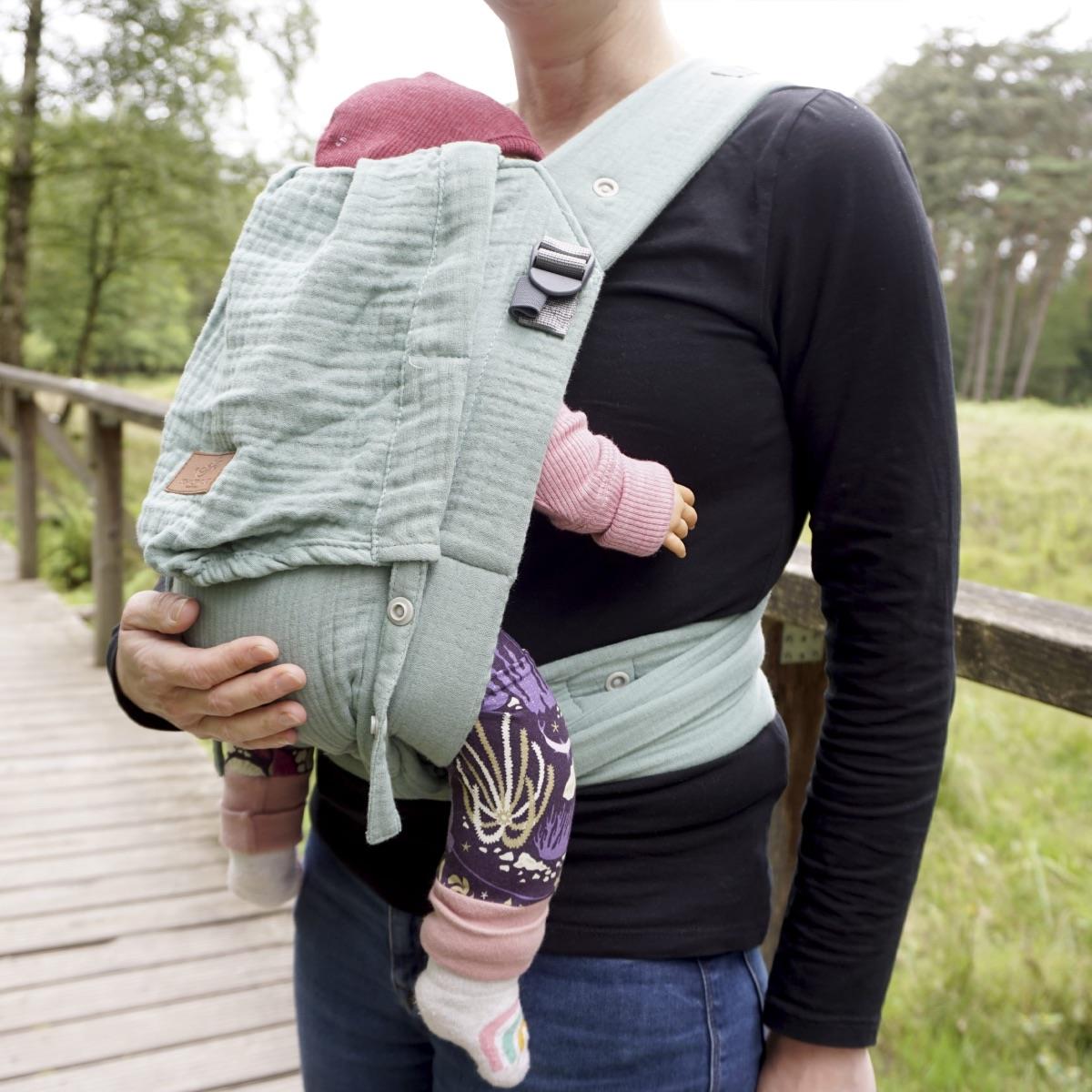 Schmusewolke Aurora Halfbuckle (50 - 86 cm / 12 Kilo) Eucalyptus