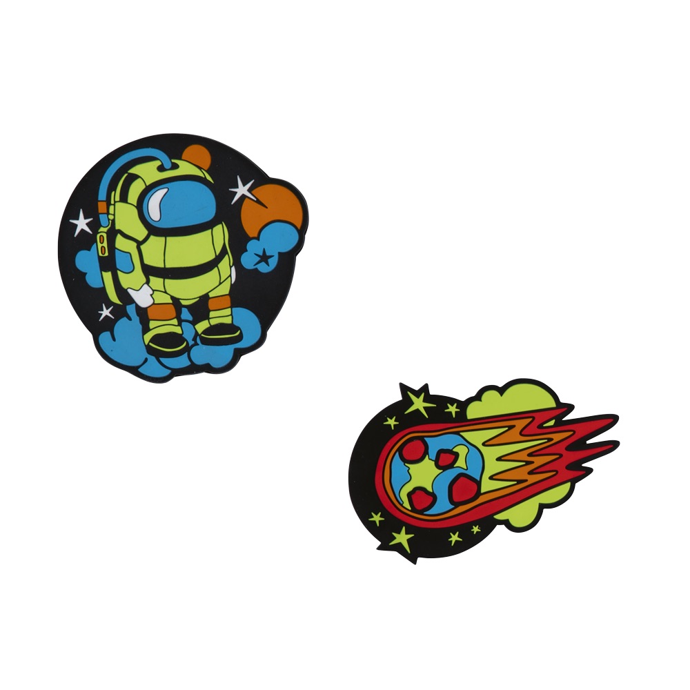 Der Die Das Wechselbuttons für Schulranzen Neon Crazy