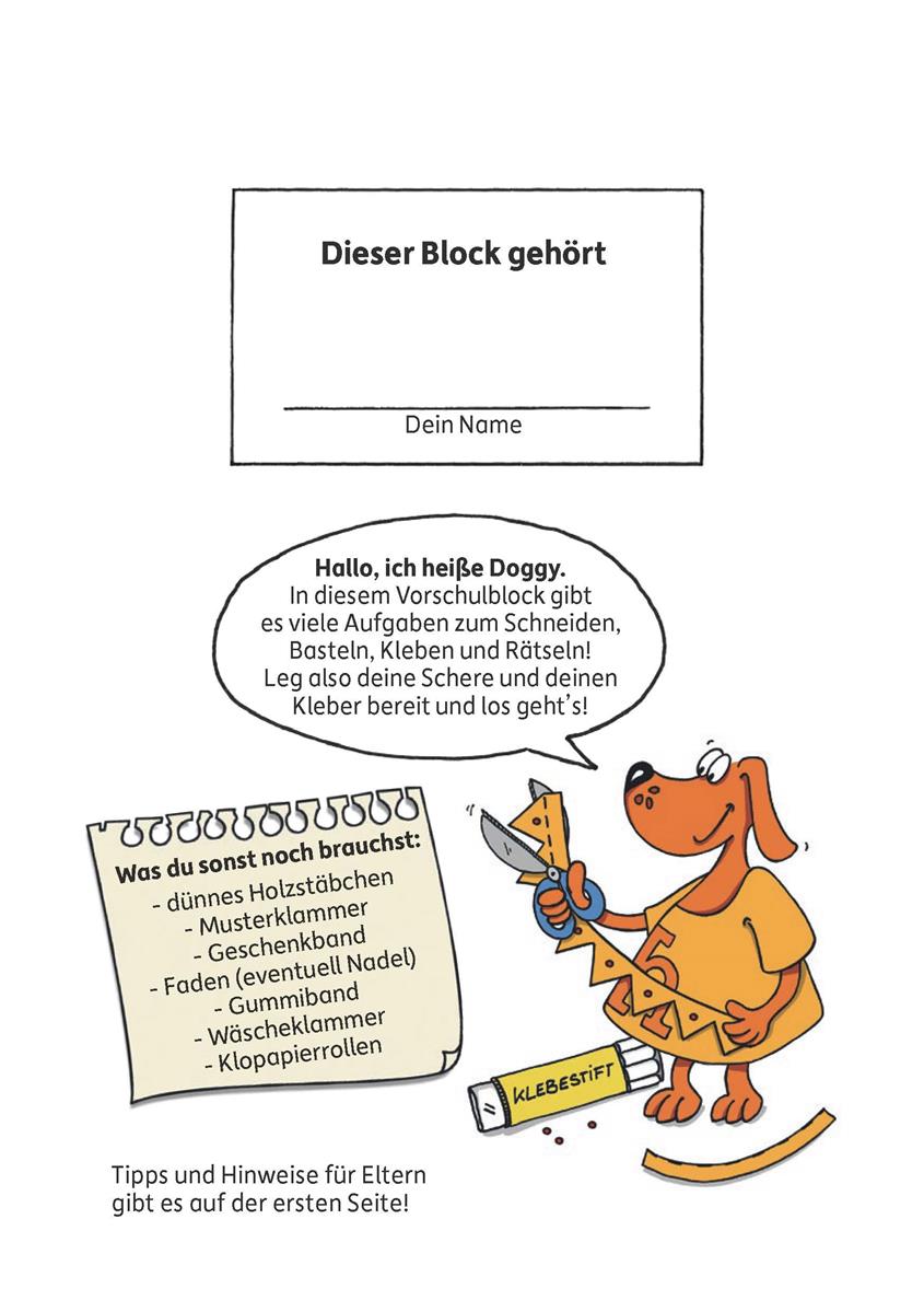 Hauschkaverlag Vorschulblock 5 Jahre Schneiden, kleben, basteln