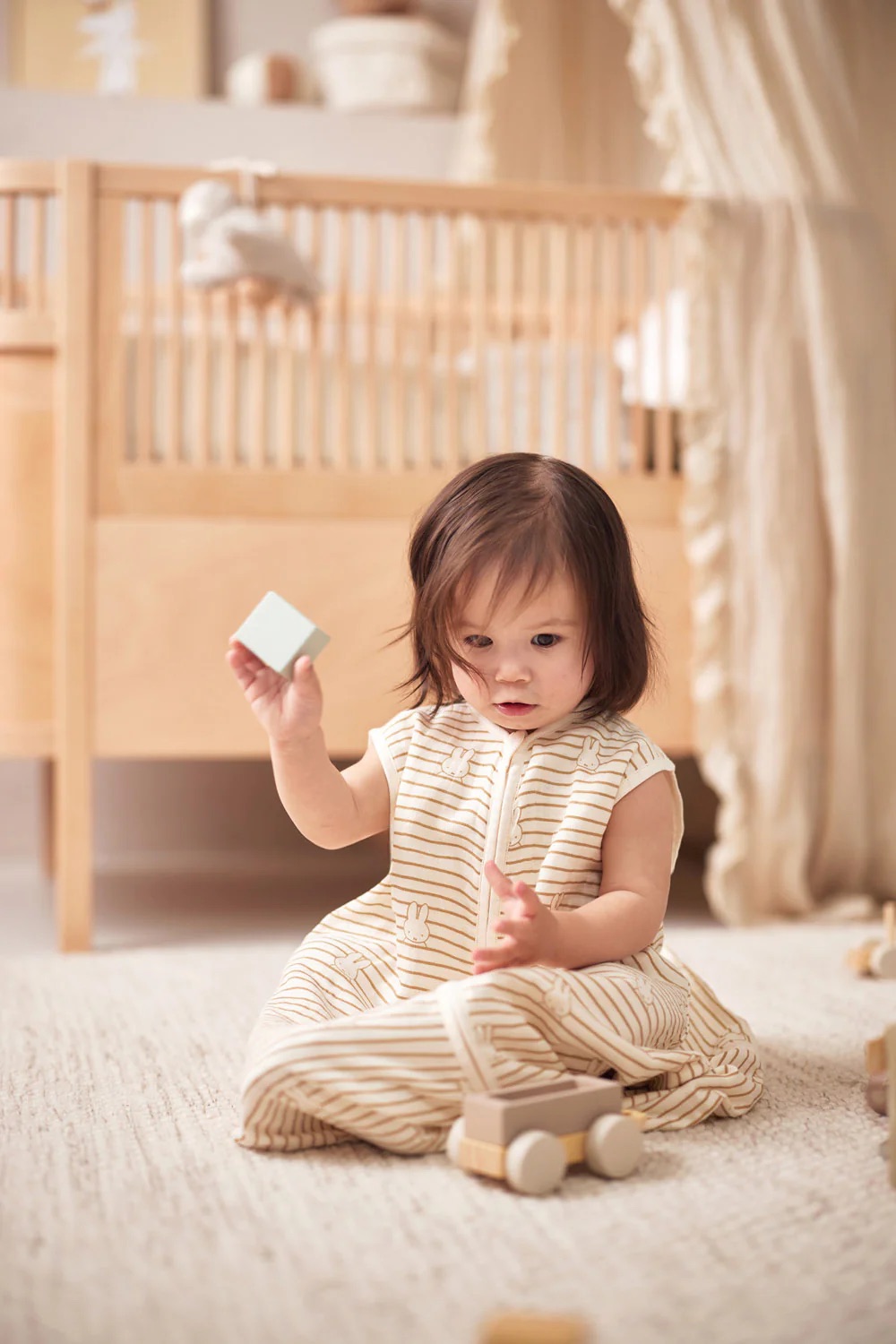 Jollein Schlafsack Hydrophil 70cm Jollein Schlafsack Hydrophil 90cm Miffy Stripe Biscuit