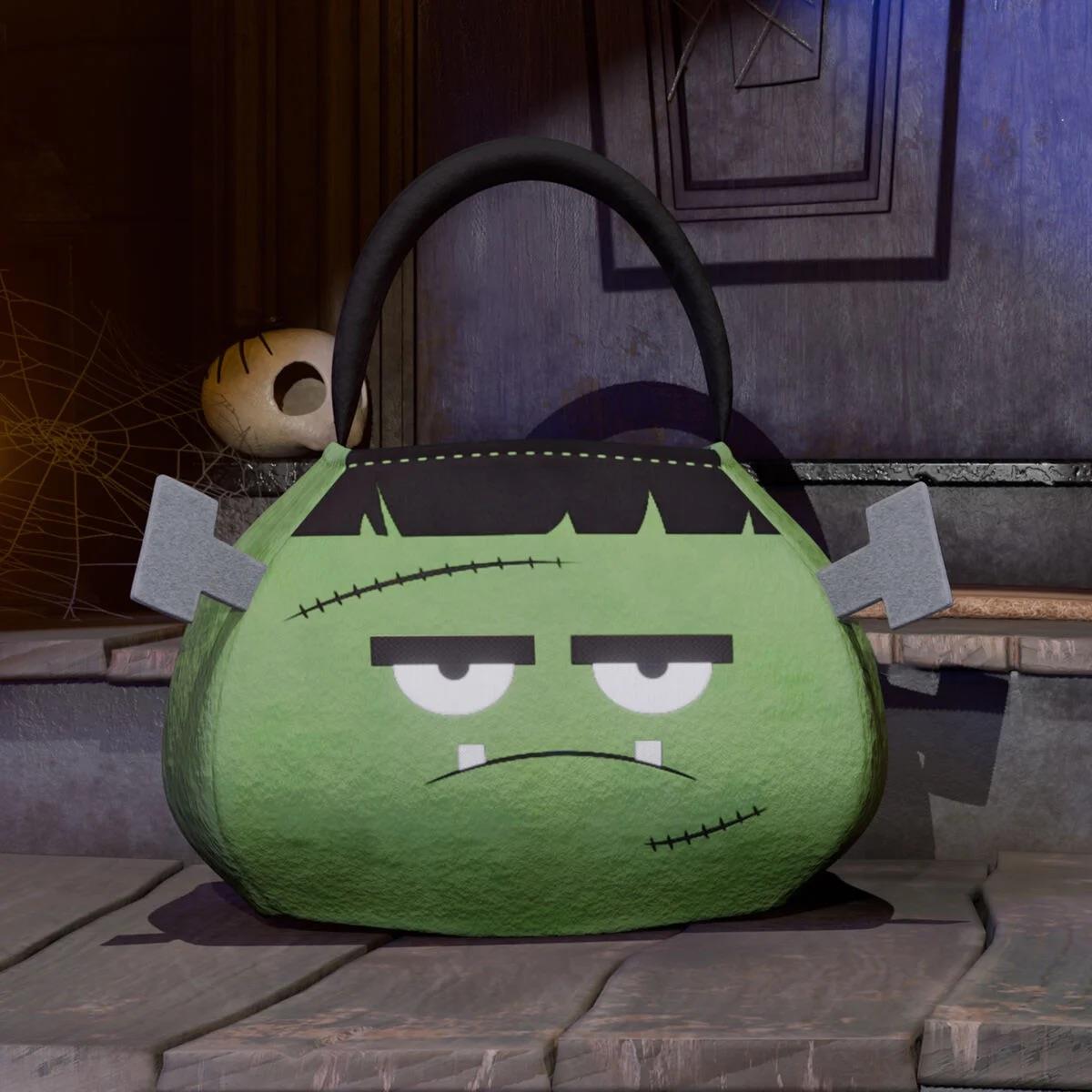 Legami HALLOWEEN 2025 Plüsch-Tasche FÜR SÜSSES ODER SAURES TRICK OR TREAT - FRANKENSTEIN