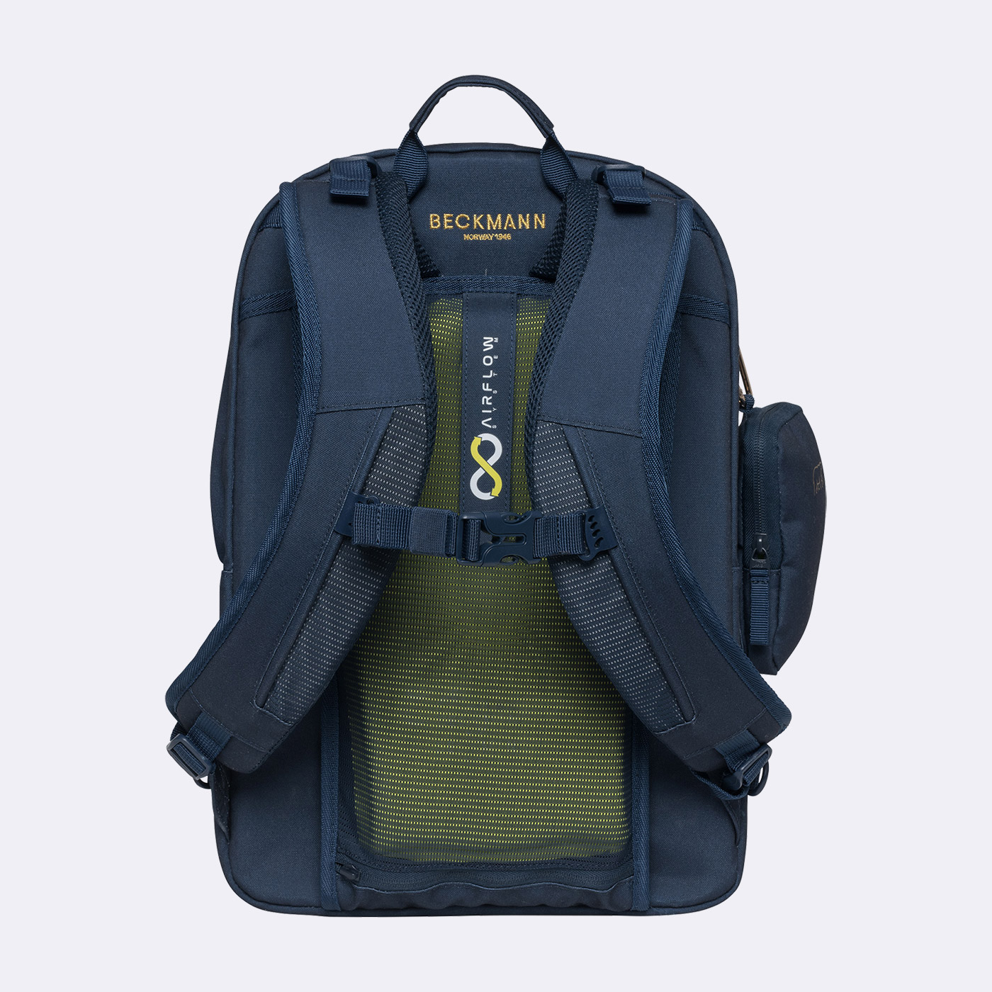 Beckmann Sport Air Schulrucksack Blue Gold Beckmann Sport Air Schulrucksack Blue Gold