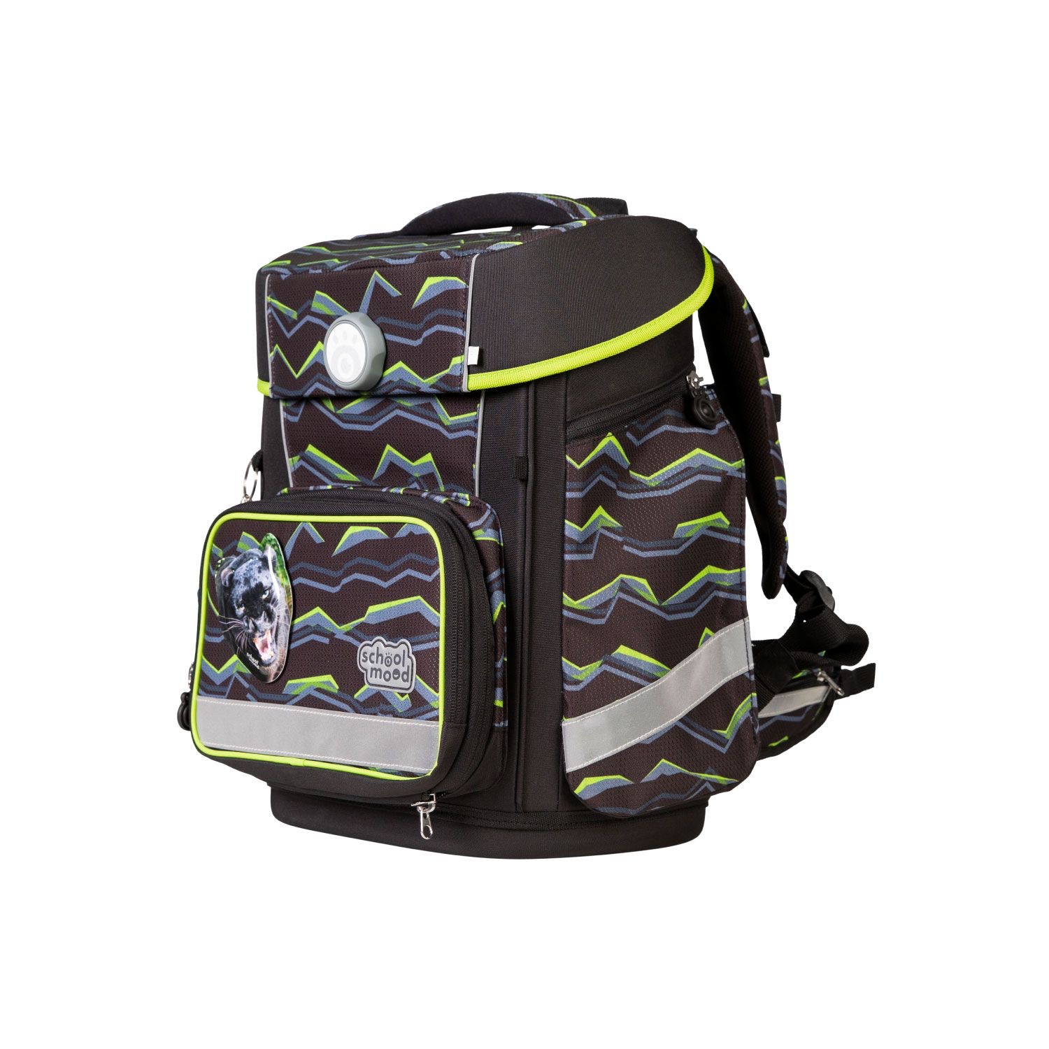 School-Mood Champion Maxx Pro 7-tlg. Schulranzenset Finn (Raubkatze)