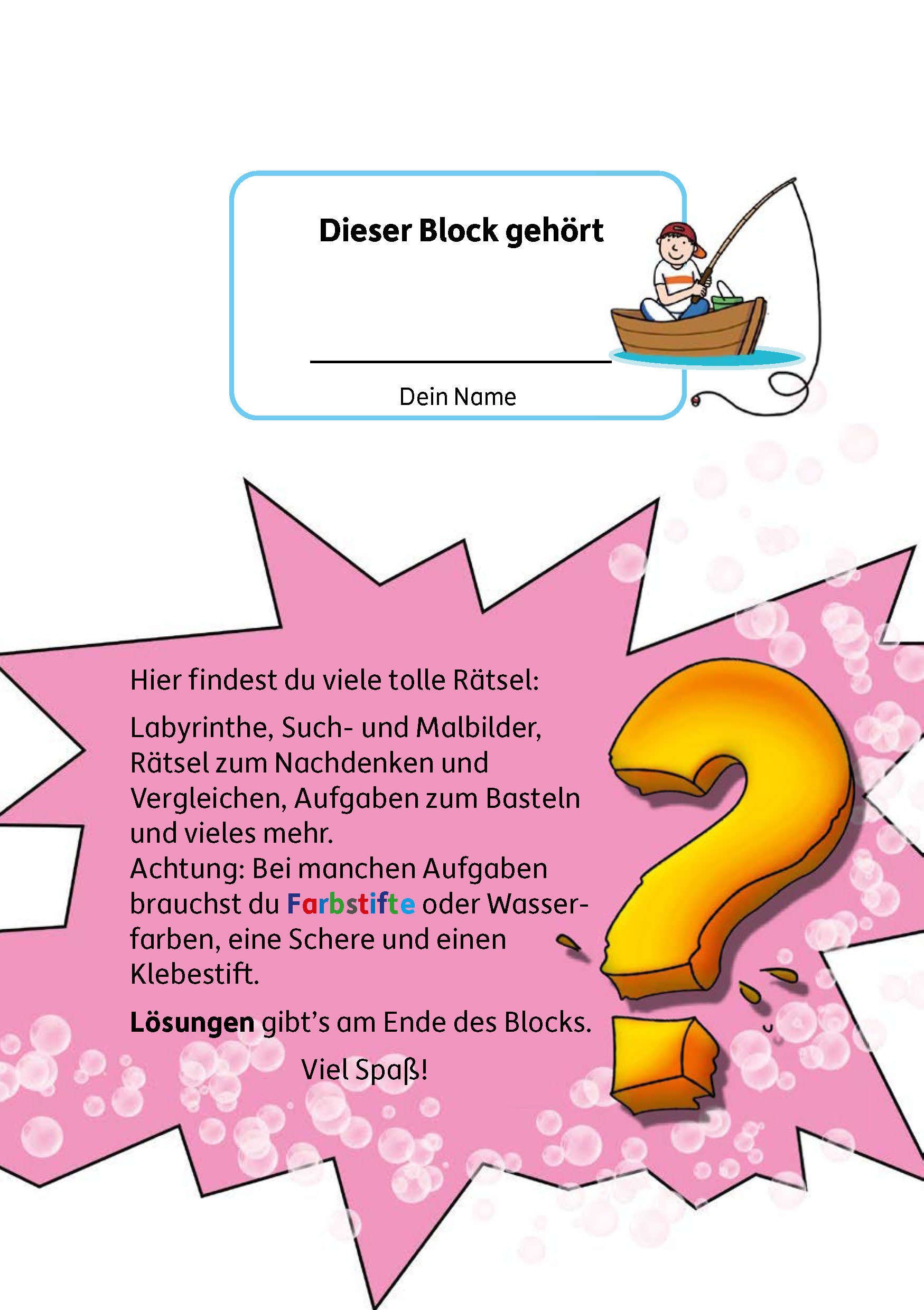 Hauschka Kunterbunte Rätselblöcke ab 3 Jahre, Band 3