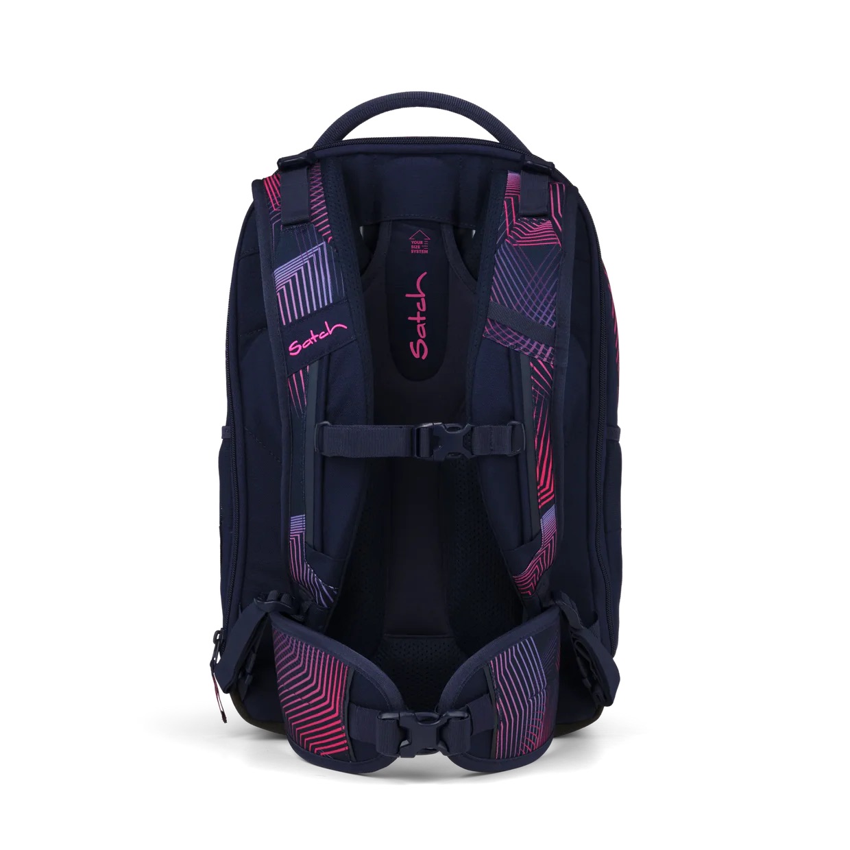 satch match plus Schulrucksack Seismic Pink