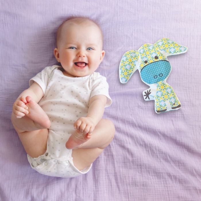 Theraline Kirschkernkissen Tröstetier Esel Akazia laguna türkis